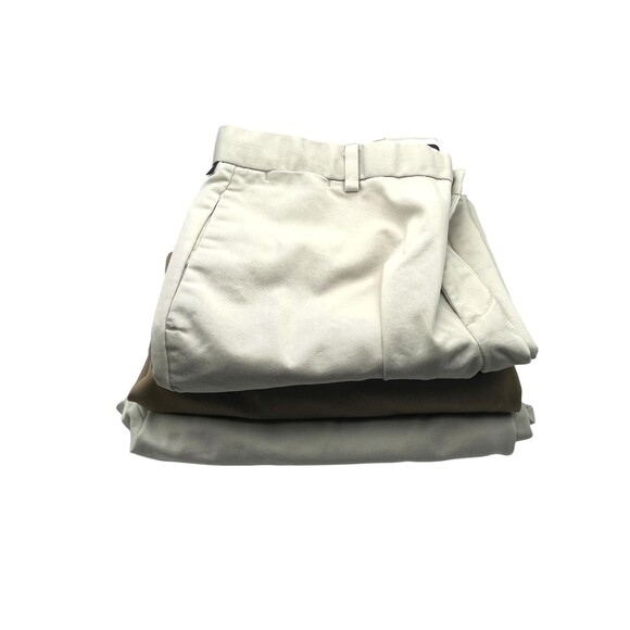 Dockers Other - Dockers Khaki Pants Lot 3 Mens 36x30 Classic Relaxed Pleated Flat Front